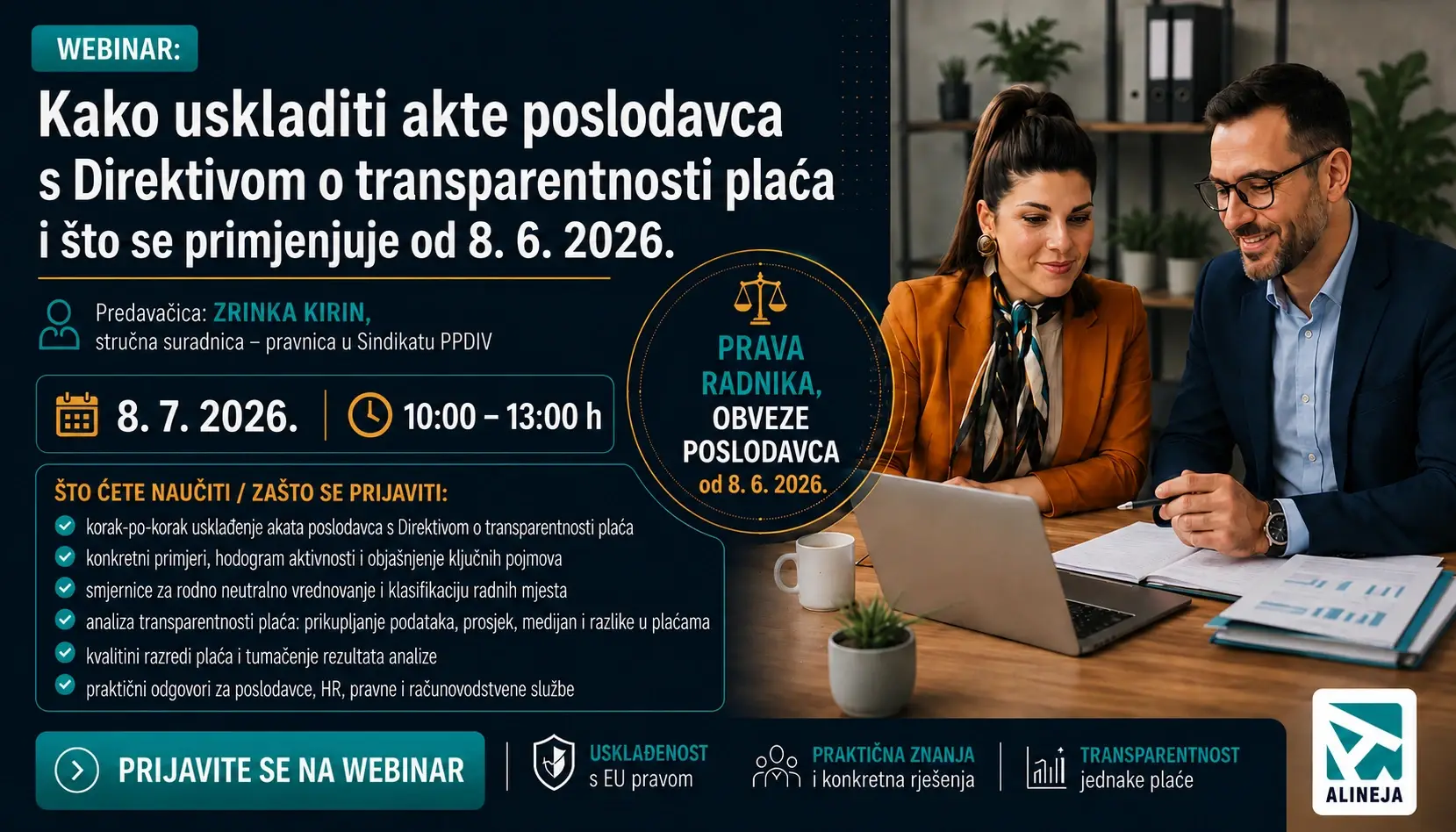 Kako uskladiti akte poslodavca s Direktivom o transparentnosti plaća